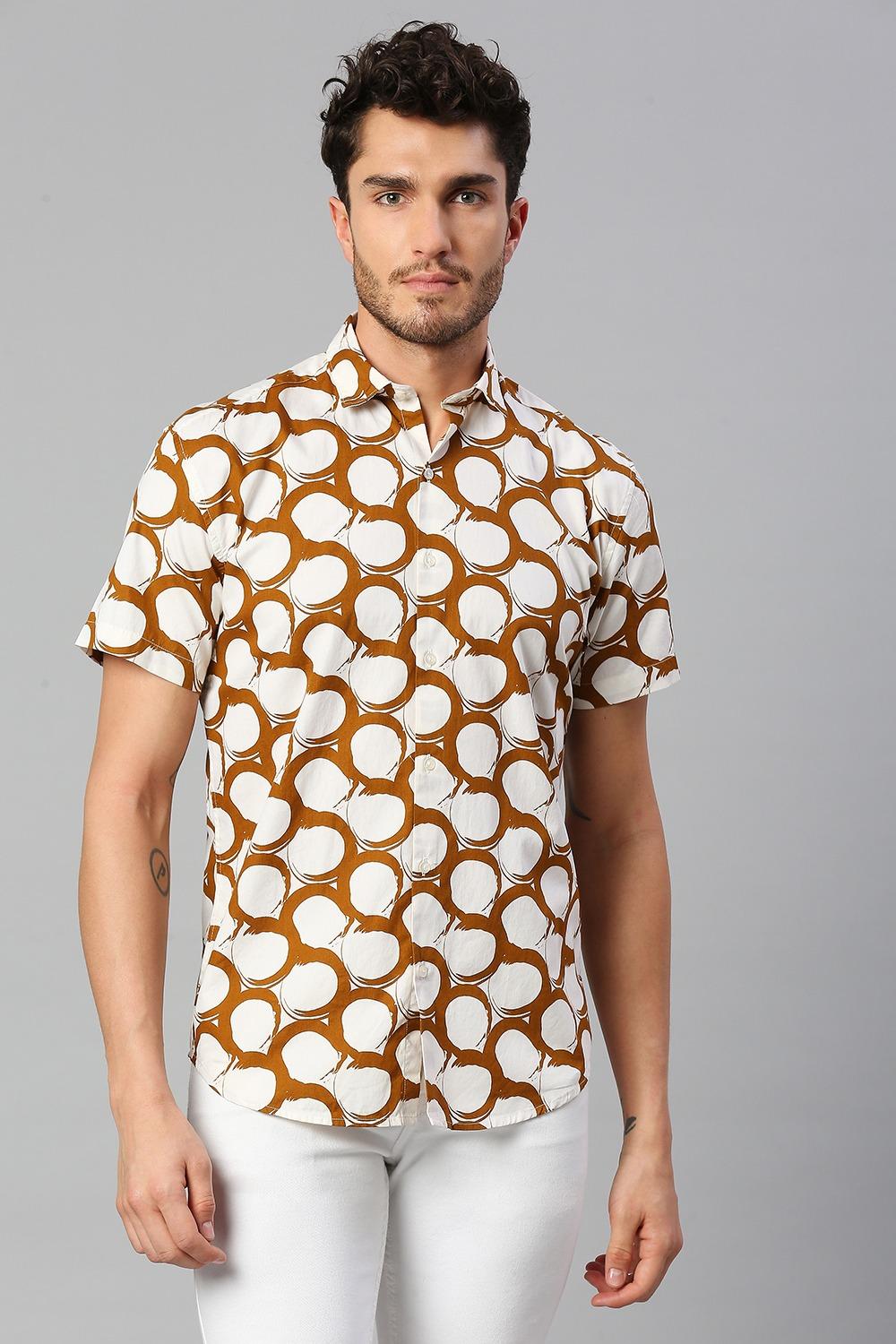 Styliscope Printed Casual Shirts